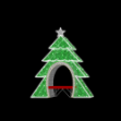 11' Photo Op Tree Neon Flex Ground Mount