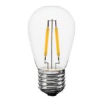 Dual Filament Warm White S14 LED Plastic Medium Base e26 Bulbs  - 25pk