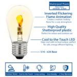 LED Flicker Flame S14 LED Plastic Medium Base e26 Bulbs  - 25pk