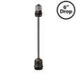 6" Medium Base (E26) Socket Extender  (Drop)– Black