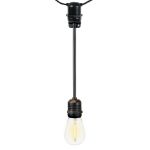 6" Medium Base (E26) Socket Extender  (Drop)– Black