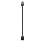 12" Medium Base (E26) Socket Extender (Drop) – Black