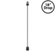 18" Medium Base (E26) Socket Extender (Drop)– Black