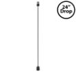 24" Medium Base (E26) Socket Extender (Drop) – Black