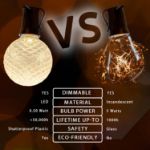 Modern Multi Color Diamond Faceted LED G40 Globe Bulbs - 25pk
