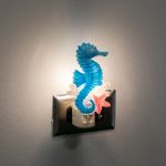Night Light - Sea Horse - Swivel Plug w/LED Bulb