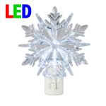 Winter Night Light - Snowflake - Swivel Plug w/LED Bulb
