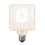 LED Square Frosted Warm White Medium Base Glass Filament Bulb - 1pk