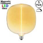 Flex Filament LED Gold Glass Warm White Medium Base Bulb - 1pk