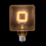 LED Square Frosted Warm White Medium Base Glass Filament Bulb - 1pk