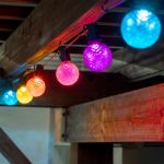 Modern Multi Color Diamond Faceted LED G40 Globe Bulbs - 25pk