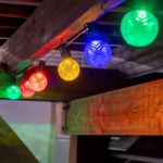 Multi Color Diamond Faceted LED G40 Globe Bulbs - 25pk