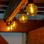 Yellow LED G50 Plastic Filament LED Globe Bulbs - 25pk