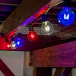 Red/White/Blue G40 U-Shaped LED Glass Flex Filament Replacement Bulbs 25 Pack