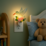 Night Light - Hummingbird - Swivel Plug w/LED Bulb