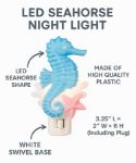 Night Light - Sea Horse - Swivel Plug w/LED Bulb