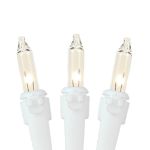 50 Light 25' Long White Wire Mini Christmas Lights