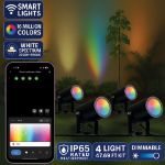4 Light RGBWW Smart App Controlled Garden Spot Lights
