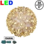 Coaxial 50 Warm White LED 6" Sphere