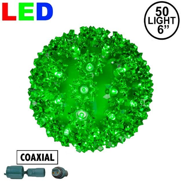 Coaxial 50 Green LED 6" Sphere