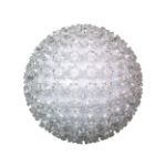 Coaxial 100 Warm White LED 7.5" Sphere