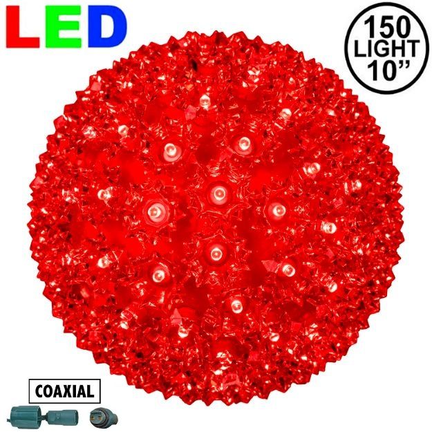 Coaxial 150 Red LED 10" Sphere