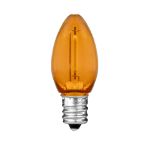 Orange C7 LED Plastic Filament Replacement Bulbs 25 Pack