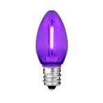Purple C7 LED Plastic Filament Replacement Bulbs 25 Pack