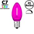 Pink C7 LED Plastic Filament Replacement Bulbs 25 Pack