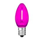 Pink C7 LED Plastic Filament Replacement Bulbs 25 Pack