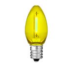 Yellow C7 LED Plastic Filament Replacement Bulbs 25 Pack