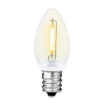 Warm White C7 LED Plastic Filament Replacement Bulbs 25 Pack