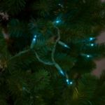 Teal 50 Light 11' Long Green Wire Christmas Mini Lights