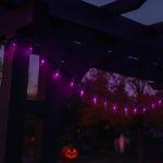 Purple 50 Light 11' Long Green Wire Christmas Mini Lights