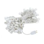 C9 Decorate Like a Pro® Kit - 100' LED Diamond Faceted Pure White White Wire w/12" Bulb Spacing