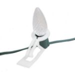 C9 Decorate Like a Pro® Kit - 250' LED Diamond Faceted Pure White White Wire w/12" Bulb Spacing