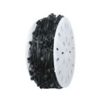 C9 Decorate Like a Pro® Kit - 1000' LED Diamond Faceted Pure White Black Wire w/12" Bulb Spacing
