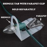 Shingle Tab for C9 and C7 Sockets/Lamps 25 Pack - Black
