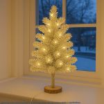 20 Light Warm White LED Mini Lights White Wire