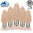 PeakPro 2019 Warm White C9 LED Replacement Bulbs 25 Pack 