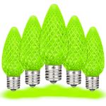 PeakPro Lime Green C9 LED Replacement Bulbs 25 Pack 