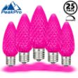 PeakPro Pink C9 LED Replacement Bulbs 25 Pack 