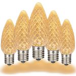 PeakPro Sun Warm White C9 LED Replacement Bulbs 25 Pack