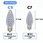 PeakPro Sun Warm White C9 LED Replacement Bulbs 25 Pack