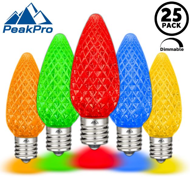 PeakPro Multi C9 LED Replacement Bulbs 25 Pack