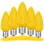 PeakPro Yellow C9 LED Replacement Bulbs 25 Pack 