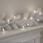 10 Light Non Connectable Pure White LED Mini Lights White Wire