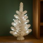 20 Light Non Connectable Pure White LED Mini Lights White Wire