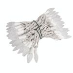 *NEW* True Twinkle Warm White 70 LED C6 Strawberry Mini Lights Commercial Grade on White Wire