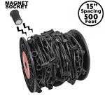 C9 Magnetic 500' Spool 15" Spacing Black Wire